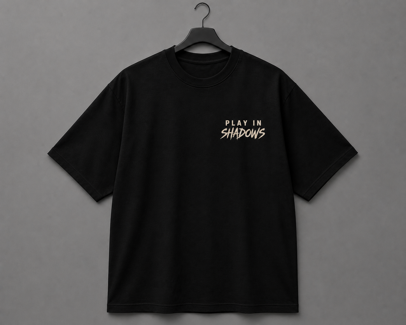 NORE Play In Shadows Oversized Graphic T-Shirt – Black