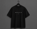 BREATH Minimalist Oversized T-Shirt - Black