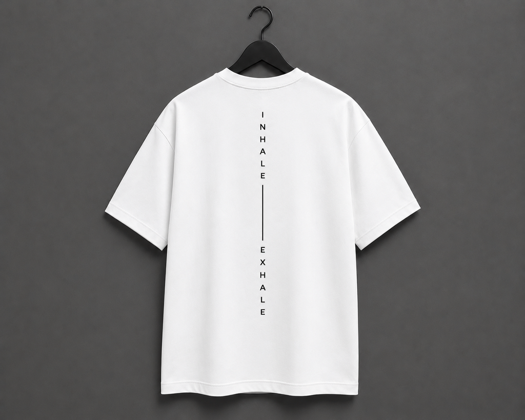 BREATH Minimalist Oversized T-Shirt - White
