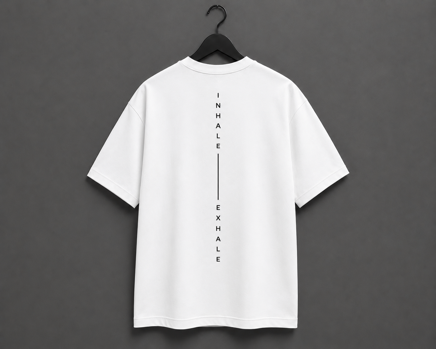 BREATH Minimalist Oversized T-Shirt - White