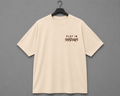 NORE Play In Shadows Oversized Graphic T-Shirt – Beige