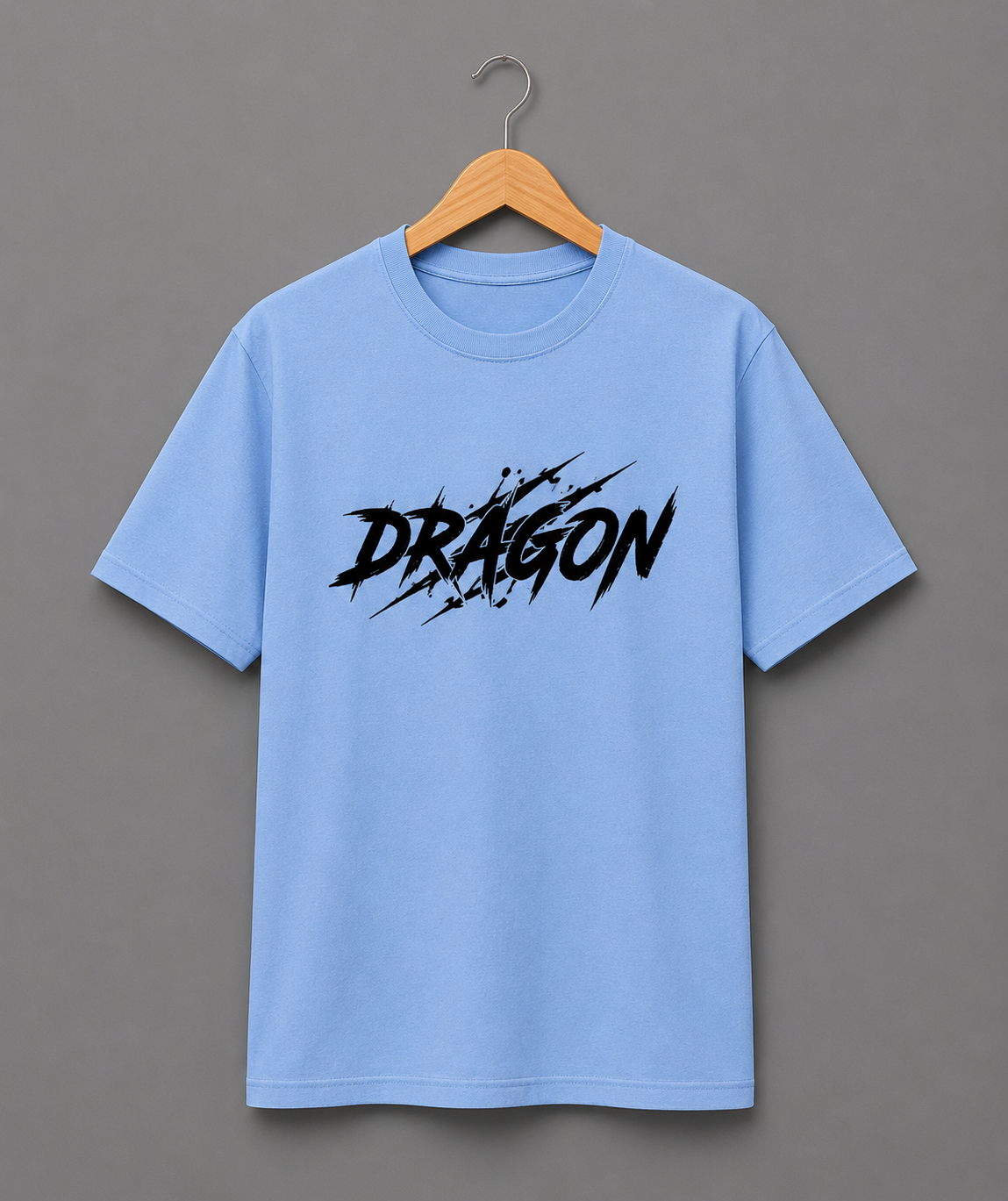 Cyber Dragon Edition Oversized T-Shirt – Sky Blue