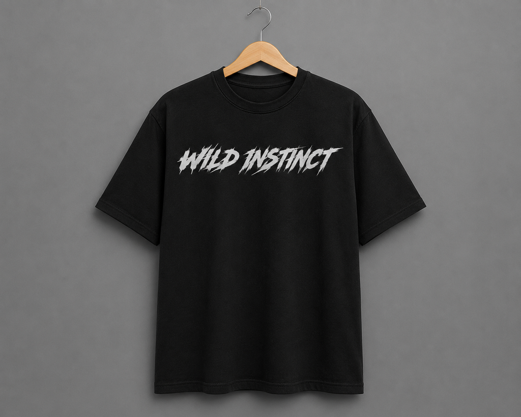 Vibrant Cat Graphic Oversized T-Shirt – Black