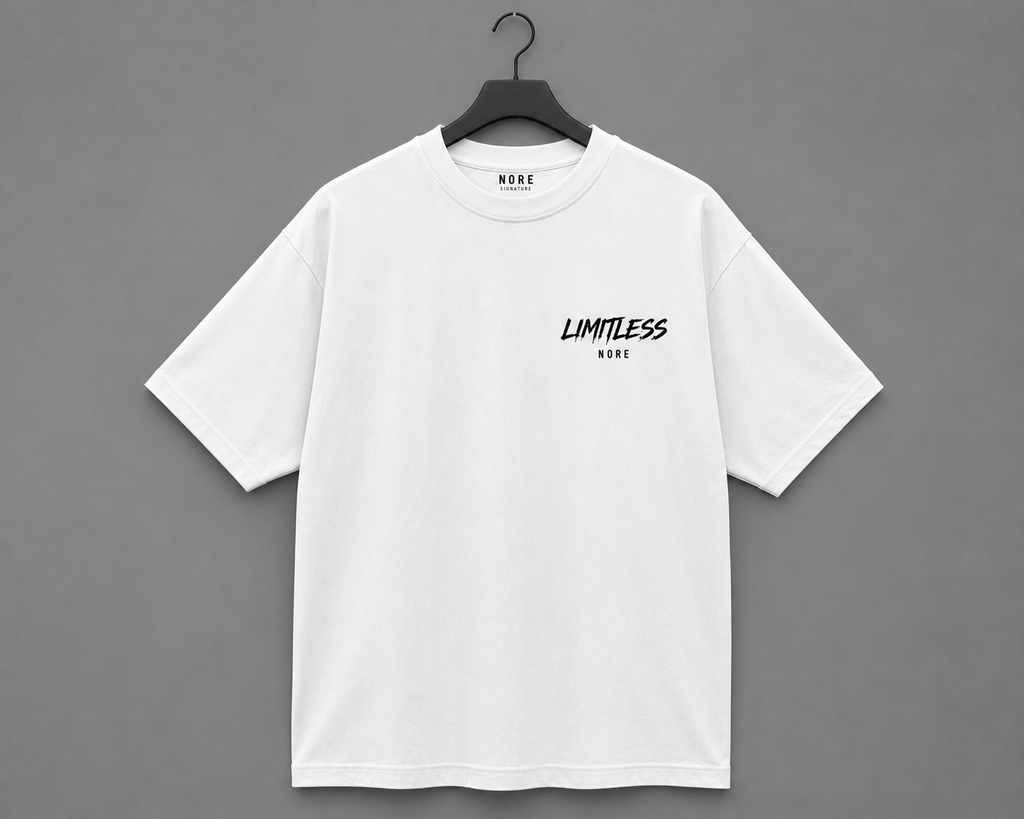 Limitless Edition Oversized T-Shirt – White