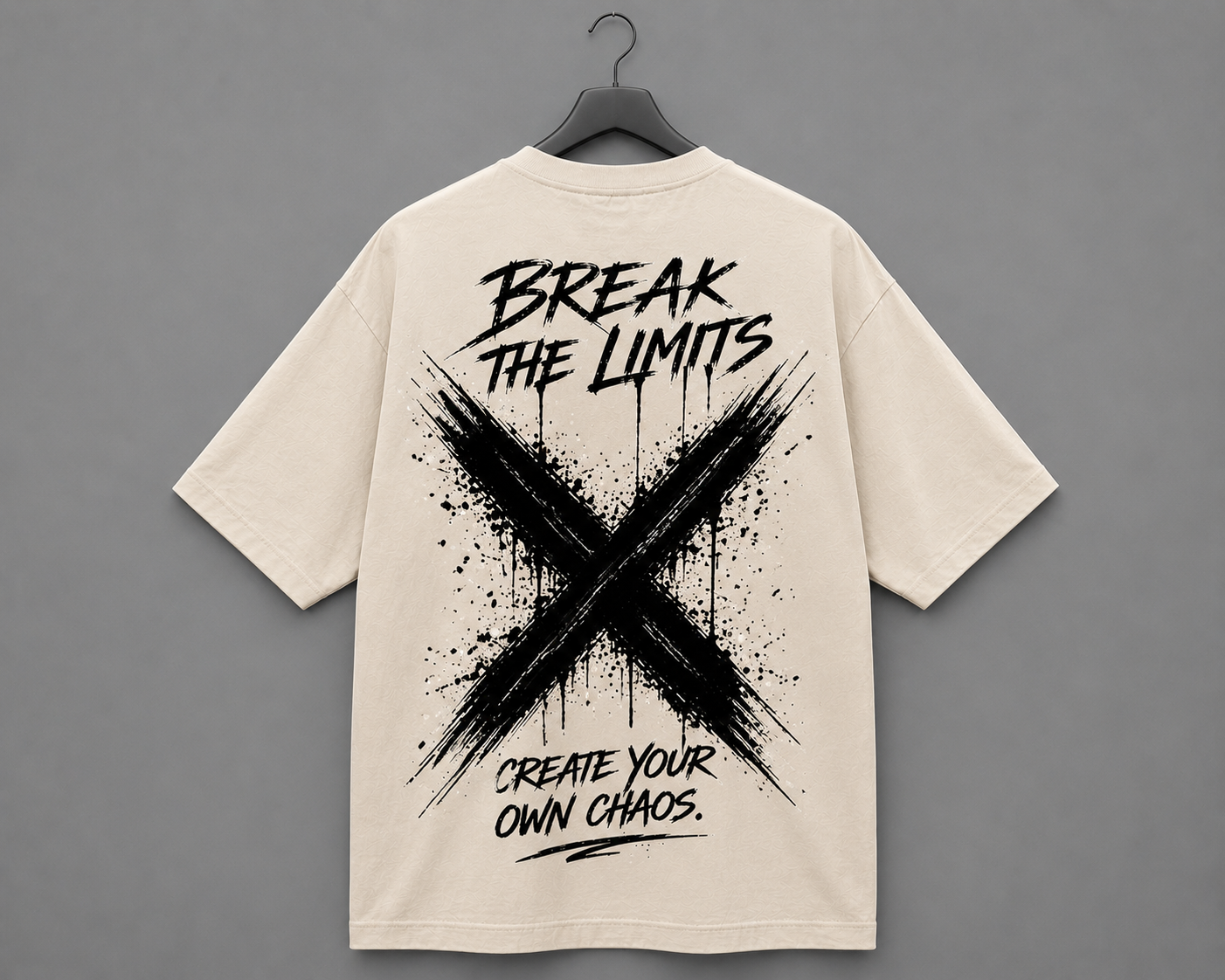 Limitless Edition Oversized T-Shirt – Beige