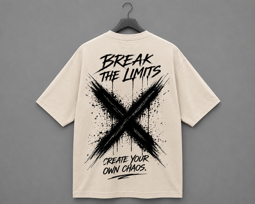 Limitless Edition Oversized T-Shirt – Beige