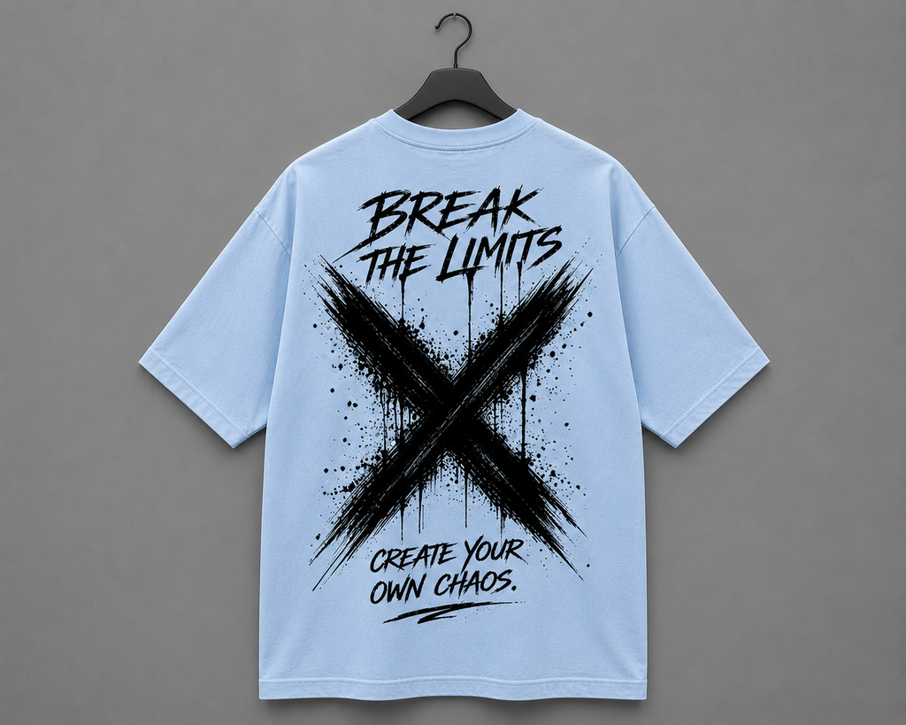 Limitless Edition Oversized T-Shirt – Sky Blue