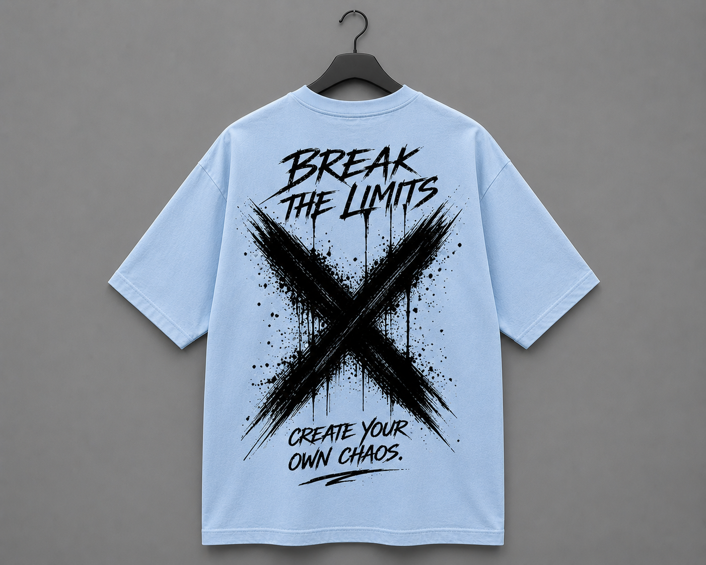 Limitless Edition Oversized T-Shirt – Sky Blue