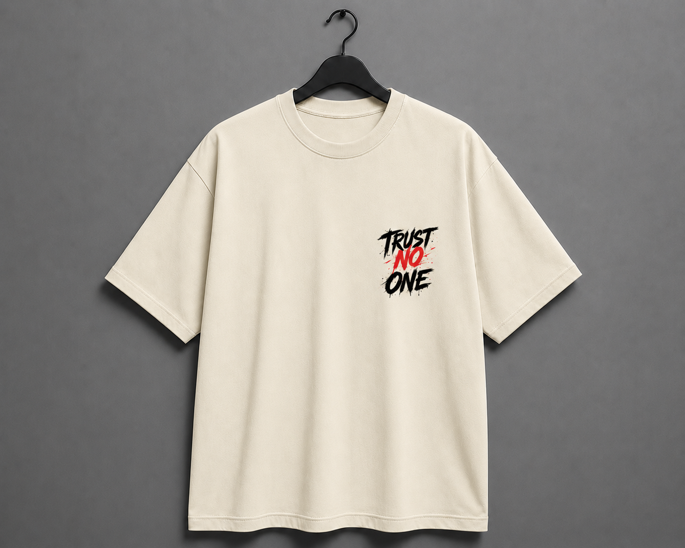 Loyalty Over Everything Edition Oversized T-Shirt – Beige