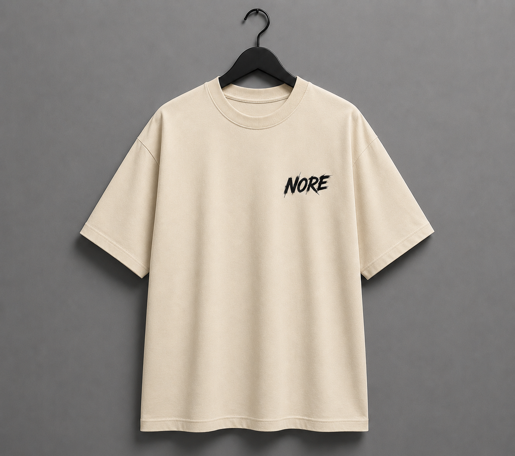SKATE Edition Oversized T-Shirt – Beige