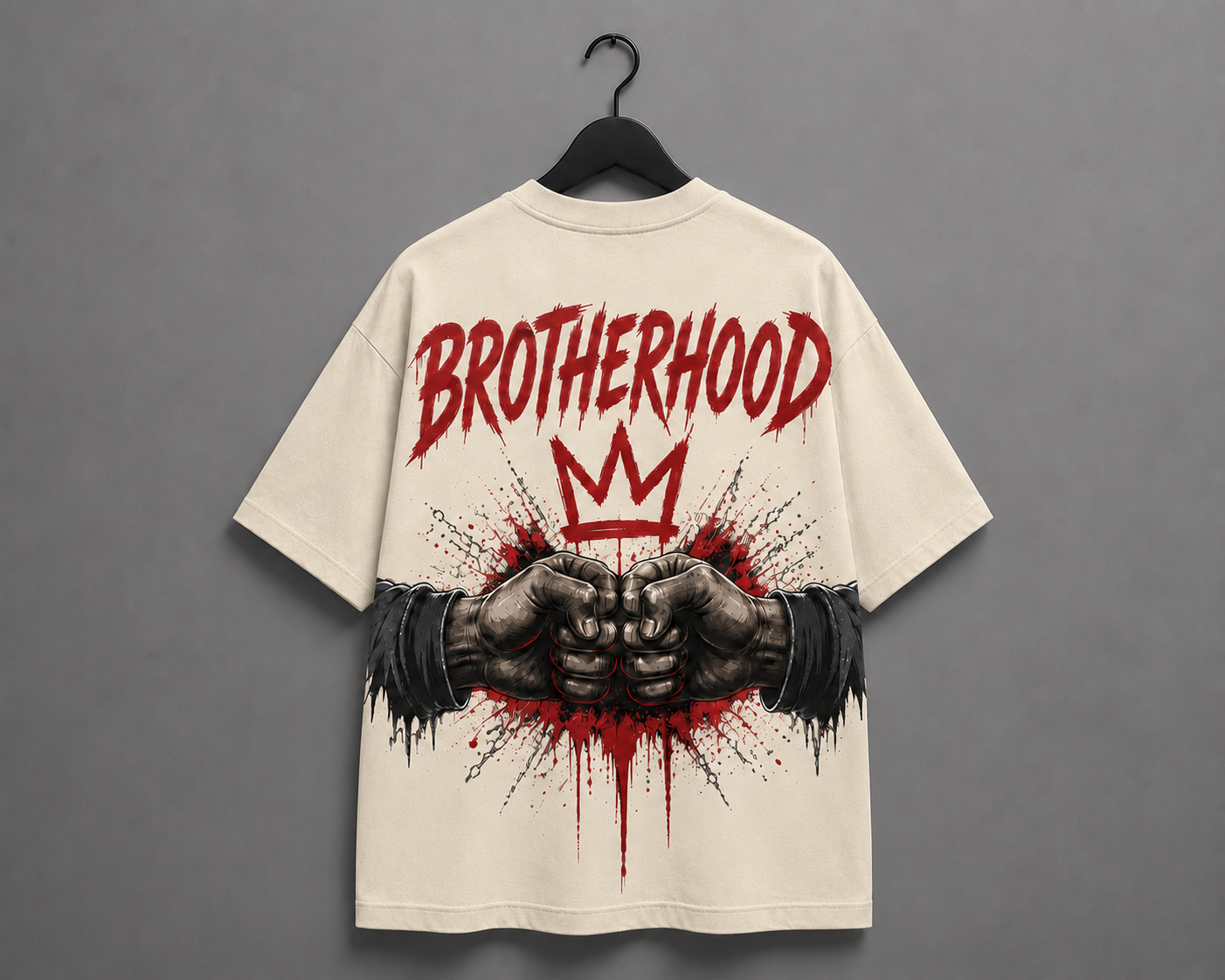 Brotherhood Edition Oversized T-Shirt – Beige