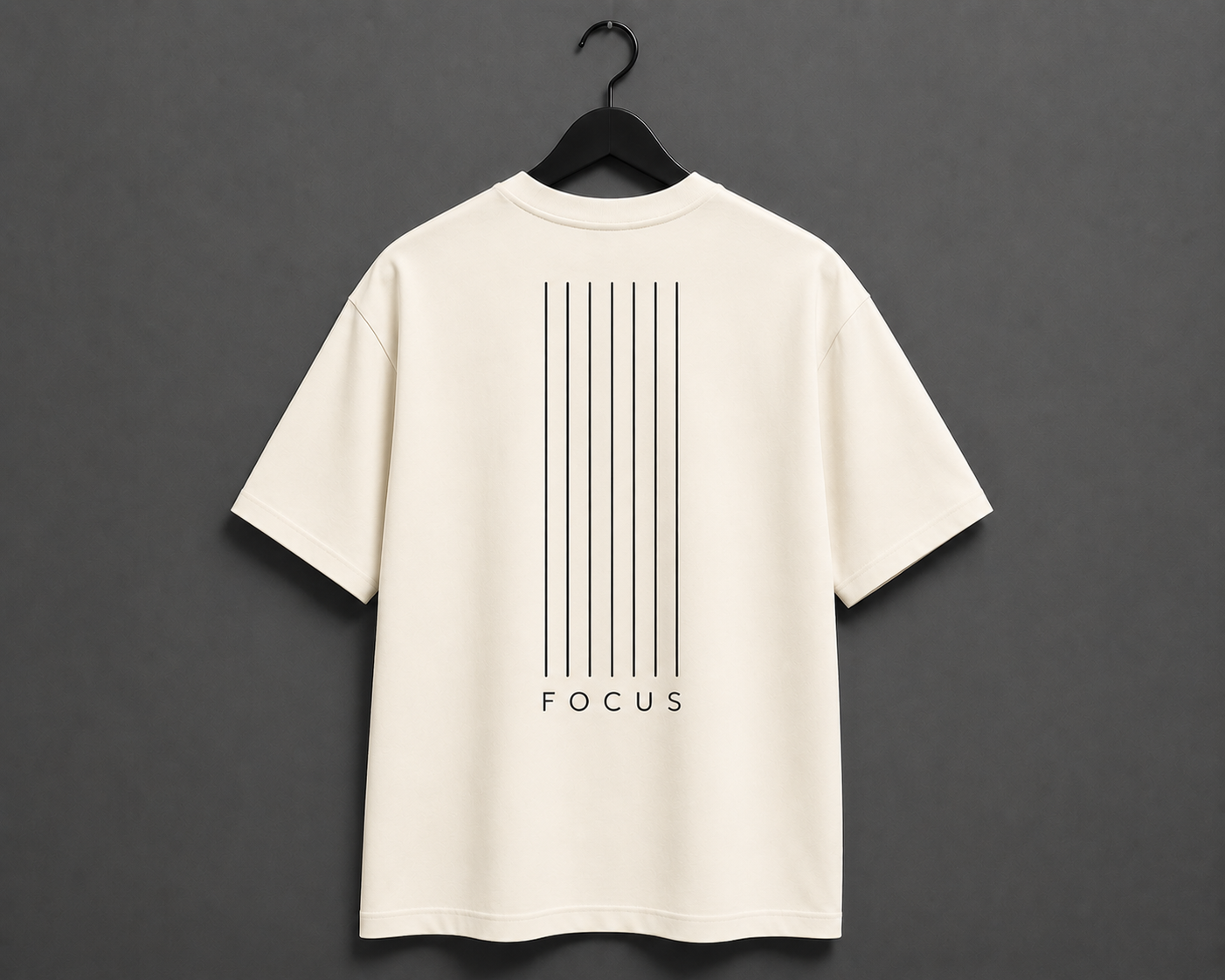 FOCUS Minimalist Edition Oversized T-Shirt - Beige