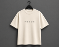 FOCUS Minimalist Edition Oversized T-Shirt - Beige