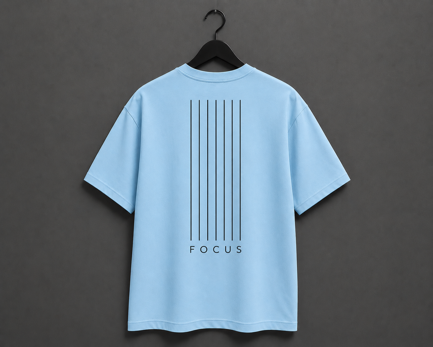 FOCUS Minimalist Edition Oversized T-Shirt - Sky Blue