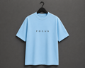 FOCUS Minimalist Edition Oversized T-Shirt - Sky Blue