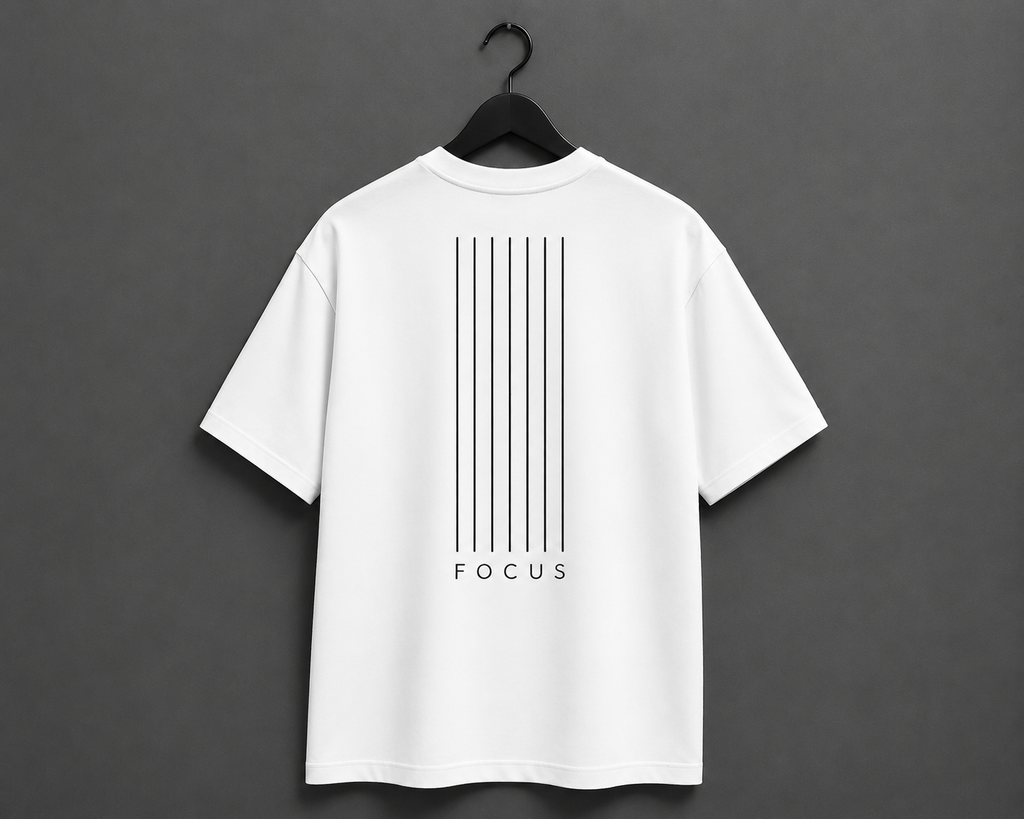 FOCUS Minimalist Edition Oversized T-Shirt - White