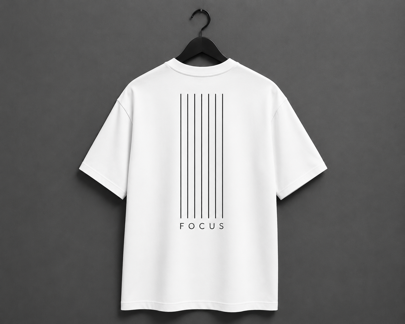 FOCUS Minimalist Edition Oversized T-Shirt - White