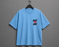 Loyalty Over Everything Edition Oversized T-Shirt – Sky Blue