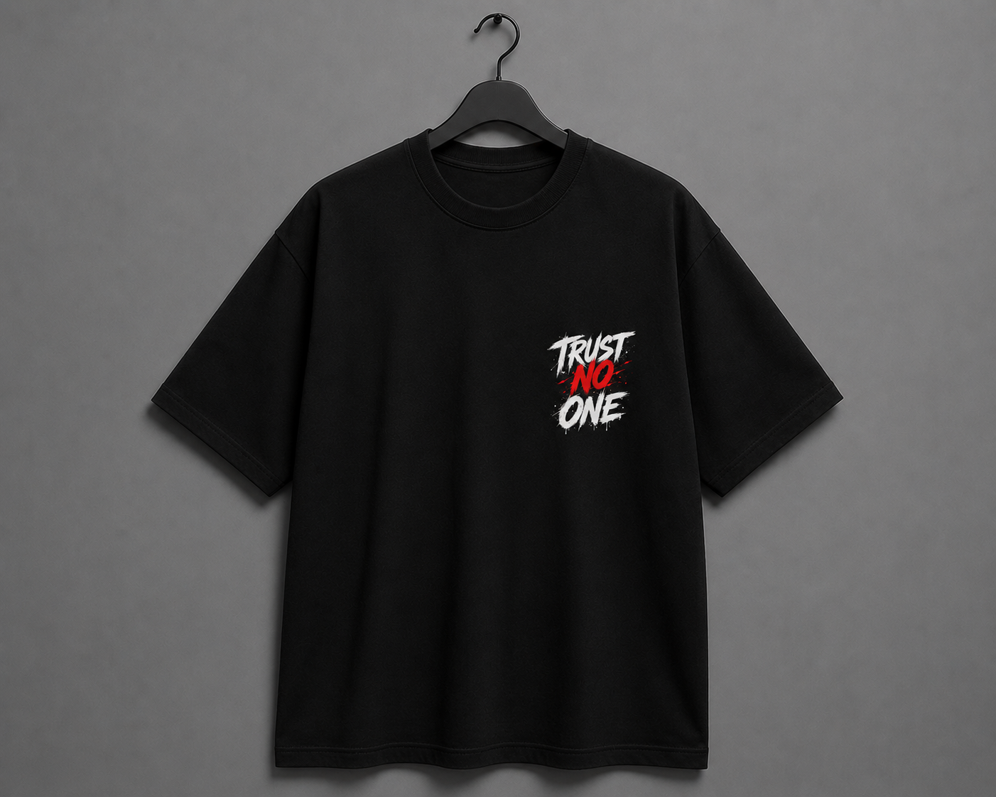 Loyalty Over Everything Edition Oversized T-Shirt – Black
