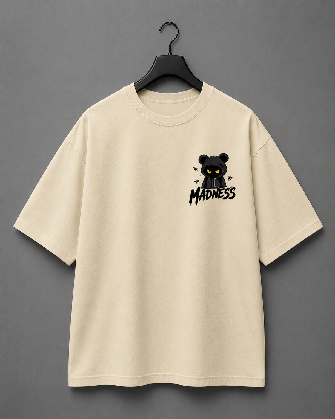 MADNESS Edition Oversized T-Shirt – Beige
