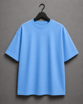 NORE Plain Oversized T-Shirt – Sky Blue