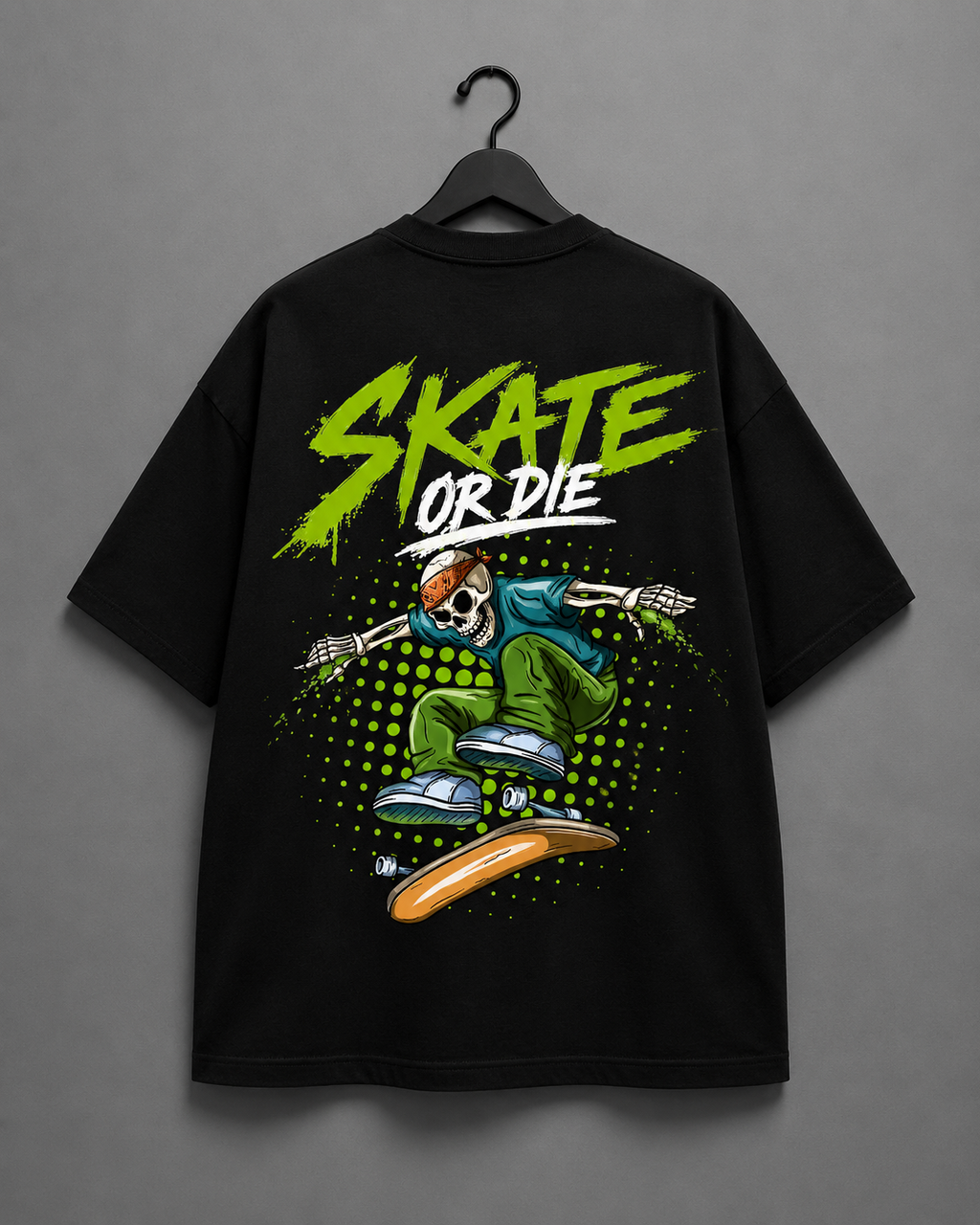 SKATE Edition Oversized T-Shirt – Black