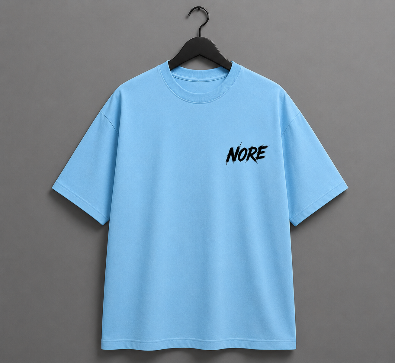 FEAR LESS Oversized Tee - Sky Blue