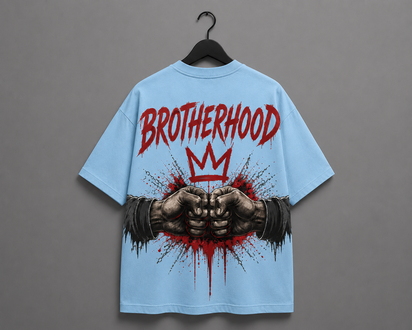 Brotherhood Edition Oversized T-Shirt – Sky Blue